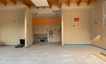 Transformation garage en pièces de musique à Rochetoirin 38