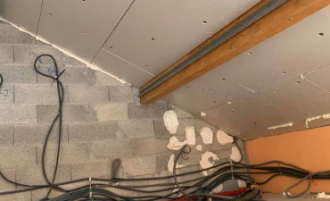 Transformation garage en pièces de musique à Rochetoirin 38